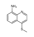 4-methylsulfanyl-[8]quinolylamine Structure