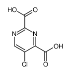 2,4-Pyrimidinedicarboxylic acid, 5-chloro结构式