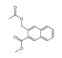 methyl 3-(acetoxymethyl)-2-naphthoate结构式