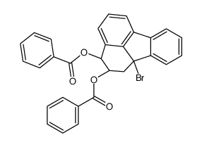 [(2S,3S,10bS)-3-benzoyloxy-10b-bromo-2,3-dihydro-1H-fluoranthen-2-yl] benzoate结构式