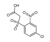 (4-chloro-2-nitro-benzenesulfonyl)-acetic acid Structure