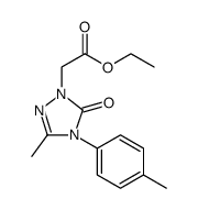 1H-1,2,4-Triazole-1-acetic acid, 4,5-dihydro-3-methyl-4-(4-methylphenyl)-5-oxo-, ethyl ester Structure
