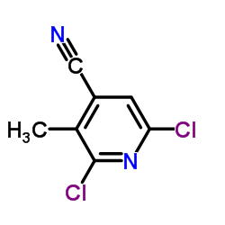 4-Pyridinecarbonitrile,2,6-dichloro-3-methyl- Structure
