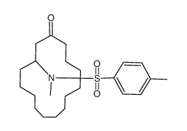 N,4-dimethyl-N-(3-oxocyclopentadecyl)benzenesulfonamide Structure