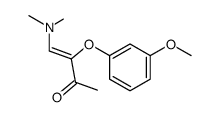 (Z)-4-dimethylamino-3-(3-methoxyphenoxy)-3-buten-2-one结构式