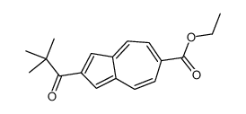 ethyl 2-(2,2-dimethylpropanoyl)azulene-6-carboxylate结构式