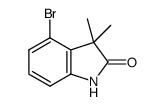4-Bromo-3,3-dimethylindolin-2-one结构式