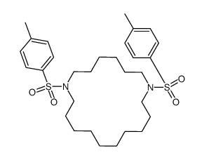 1,8-bis-(4-methylphenyl)sulfonyl-1,8-diazacyclooctadecane结构式
