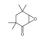 3,3,5,5-tetramethyl-7-oxabicyclo[4.1.0]heptan-2-one结构式