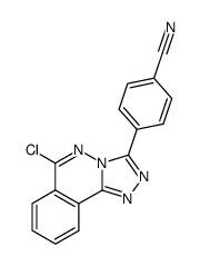 4-(6-chloro-[1,2,4]triazolo[3,4-a]phthalazin-3-yl)benzonitrile结构式