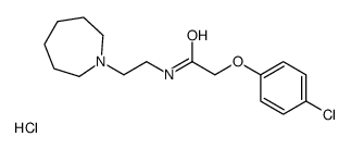 2-(4-Chlorophenoxy)-N-(2-(hexahydro-1H-azepin-1-yl)ethyl)acetamide hyd rochloride structure