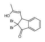 N-(2,2-dibromo-3-oxo-1H-inden-1-yl)acetamide结构式