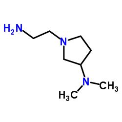 1-(2-Aminoethyl)-N,N-dimethyl-3-pyrrolidinamine结构式