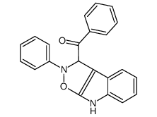 phenyl-(2-phenyl-1,4-dihydro-[1,2]oxazolo[5,4-b]indol-1-yl)methanone结构式