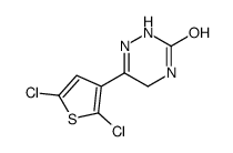 6-(2,5-dichlorothiophen-3-yl)-4,5-dihydro-2H-1,2,4-triazin-3-one结构式