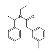 N-ethyl-2-(3-methylphenyl)-N-(1-phenylethyl)acetamide结构式