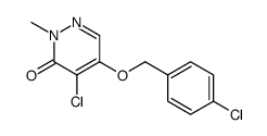 4-chloro-5-[(4-chlorophenyl)methoxy]-2-methylpyridazin-3-one Structure