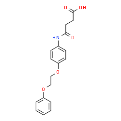 4-Oxo-4-{[4-(2-phenoxyethoxy)phenyl]amino}butanoic acid结构式