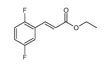 (E)-3-(2,5-二氟苯基)丙烯酸乙酯结构式