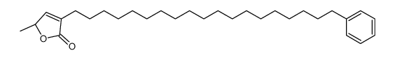 (2S)-2-methyl-4-(19-phenylnonadecyl)-2H-furan-5-one结构式