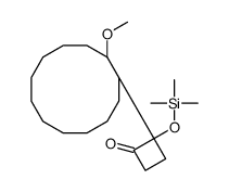 2-(1-methoxycyclododecyl)-2-trimethylsilyloxycyclobutan-1-one结构式