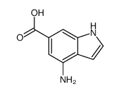 4-氨基-1H-吲哚-6-羧酸结构式
