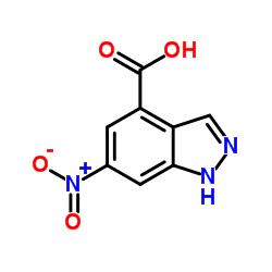 6-Nitro-1H-indazole-4-carboxylic acid Structure