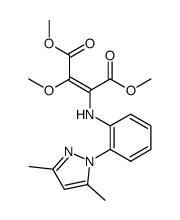 dimethyl 2-(o-(3,5-dimethylpyrazol-1-yl)anilino)-3-methoxymaleate Structure