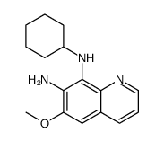 7,8-Quinolinediamine, N8-cyclohexyl-6-methoxy Structure