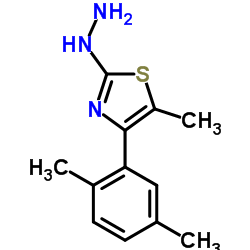 4-(2,5-DIMETHYLPHENYL)-5-METHYL-2(3H)-THIAZOLONE HYDRAZONE结构式