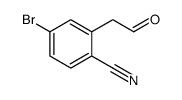 4-bromo-2-(2-oxoethyl)benzonitrile Structure