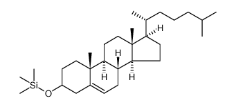 Cholest-5-ene, 3-[(trimethylsilyl)oxy] Structure