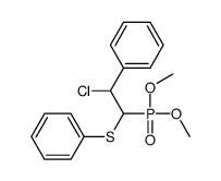 (1-chloro-2-dimethoxyphosphoryl-2-phenylsulfanylethyl)benzene Structure
