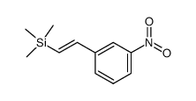 Trimethyl-[(E)-2-(3-nitro-phenyl)-vinyl]-silane结构式