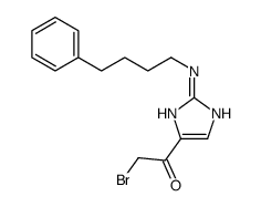 2-bromo-1-[2-(4-phenylbutylamino)-1H-imidazol-5-yl]ethanone结构式