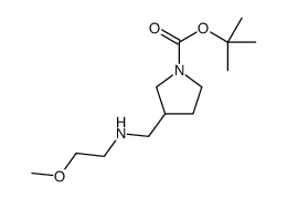 1-BOC-3-[(2-METHOXY-ETHYLAMINO)-METHYL]-PYRROLIDINE structure