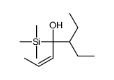 5-ethyl-4-trimethylsilylhept-2-en-4-ol结构式