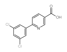 6-(3,5-Dichlorophenyl)-nicotinic acid结构式