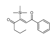 1-phenyl-3-trimethylsilylhept-2-ene-1,4-dione结构式