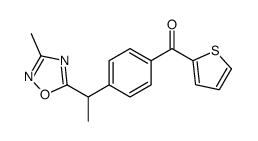 [4-[1-(3-methyl-1,2,4-oxadiazol-5-yl)ethyl]phenyl]-thiophen-2-ylmethanone Structure