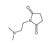 1-[2-(dimethylamino)ethyl]pyrrolidine-2,5-dione结构式