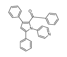 (3,5-diphenyl-1-pyridin-4-ylpyrrol-2-yl)-phenylmethanone结构式