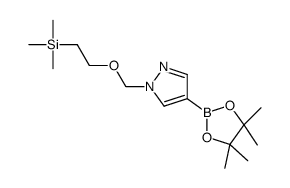 4-(4,4,5,5-Tetramethyl-1,3,2-dioxaborolan-2-yl)-1-((2-(trimethylsilyl)ethoxy)methyl)-1H-pyrazole Structure