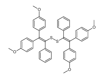 1-[2-[[2,2-bis(4-methoxyphenyl)-1-phenylethenyl]disulfanyl]-1-(4-methoxyphenyl)-2-phenylethenyl]-4-methoxybenzene结构式