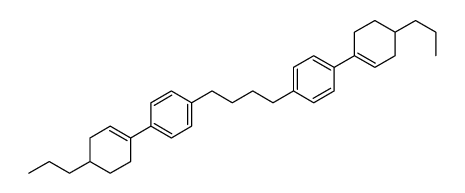 1-(4-propylcyclohexen-1-yl)-4-[4-[4-(4-propylcyclohexen-1-yl)phenyl]butyl]benzene Structure