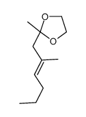 2-methyl-2-(2-methylhex-2-enyl)-1,3-dioxolane Structure