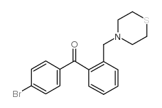 4'-BROMO-2-THIOMORPHOLINOMETHYL BENZOPHENONE结构式