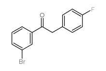3'-BROMO-2-(4-FLUOROPHENYL)ACETOPHENONE结构式