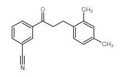 3'-CYANO-3-(2,4-DIMETHYLPHENYL)PROPIOPHENONE结构式
