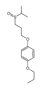 1-(3-propan-2-ylsulfinylpropoxy)-4-propoxybenzene Structure